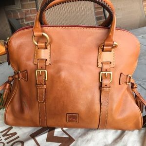 Dooney and Bourke Domed Florentine Leather Satchel